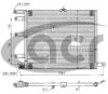 SAAB 4382434 Condenser, air conditioning